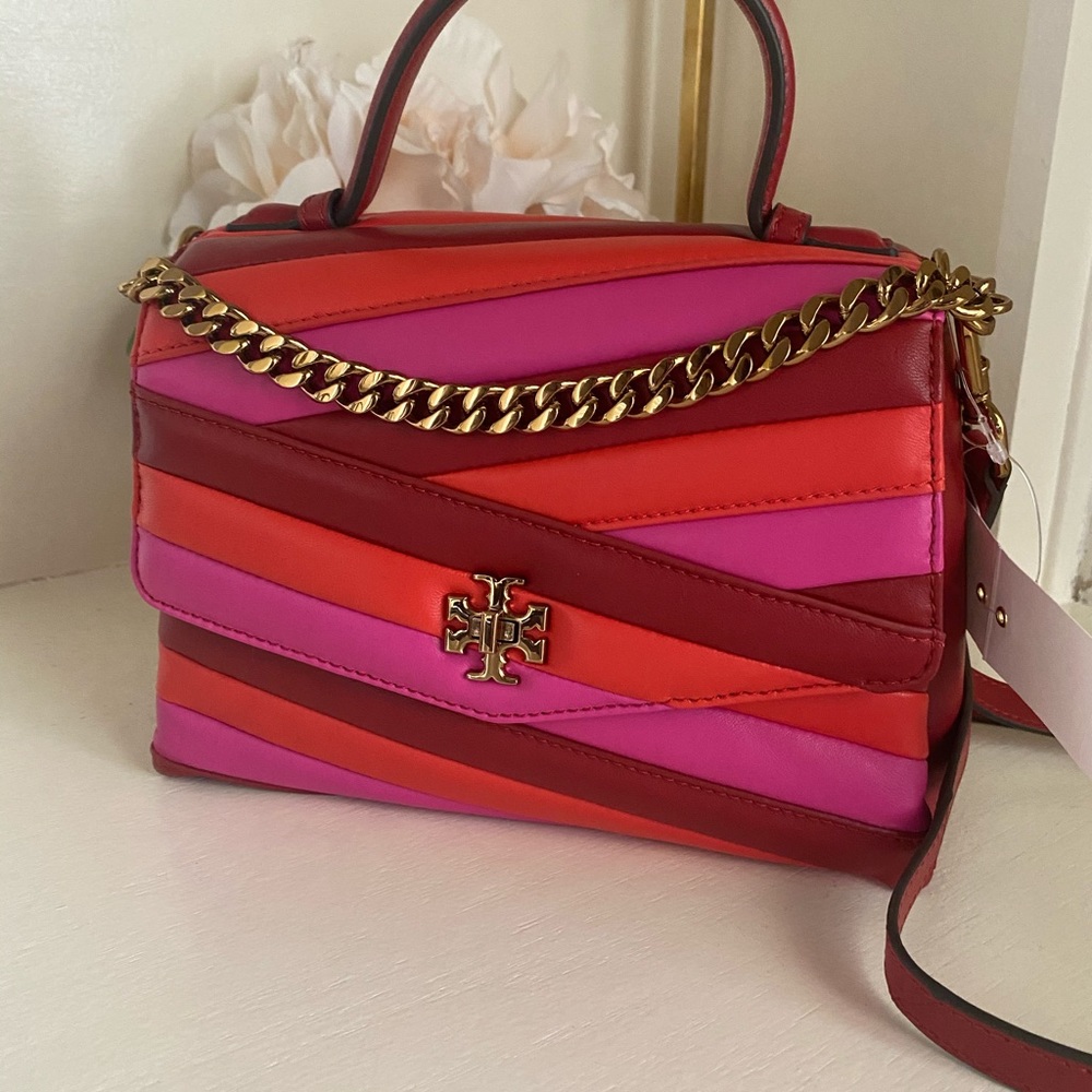 Brand new🔥Tory Burch Kira chevron satchel - Picture 12 of 16